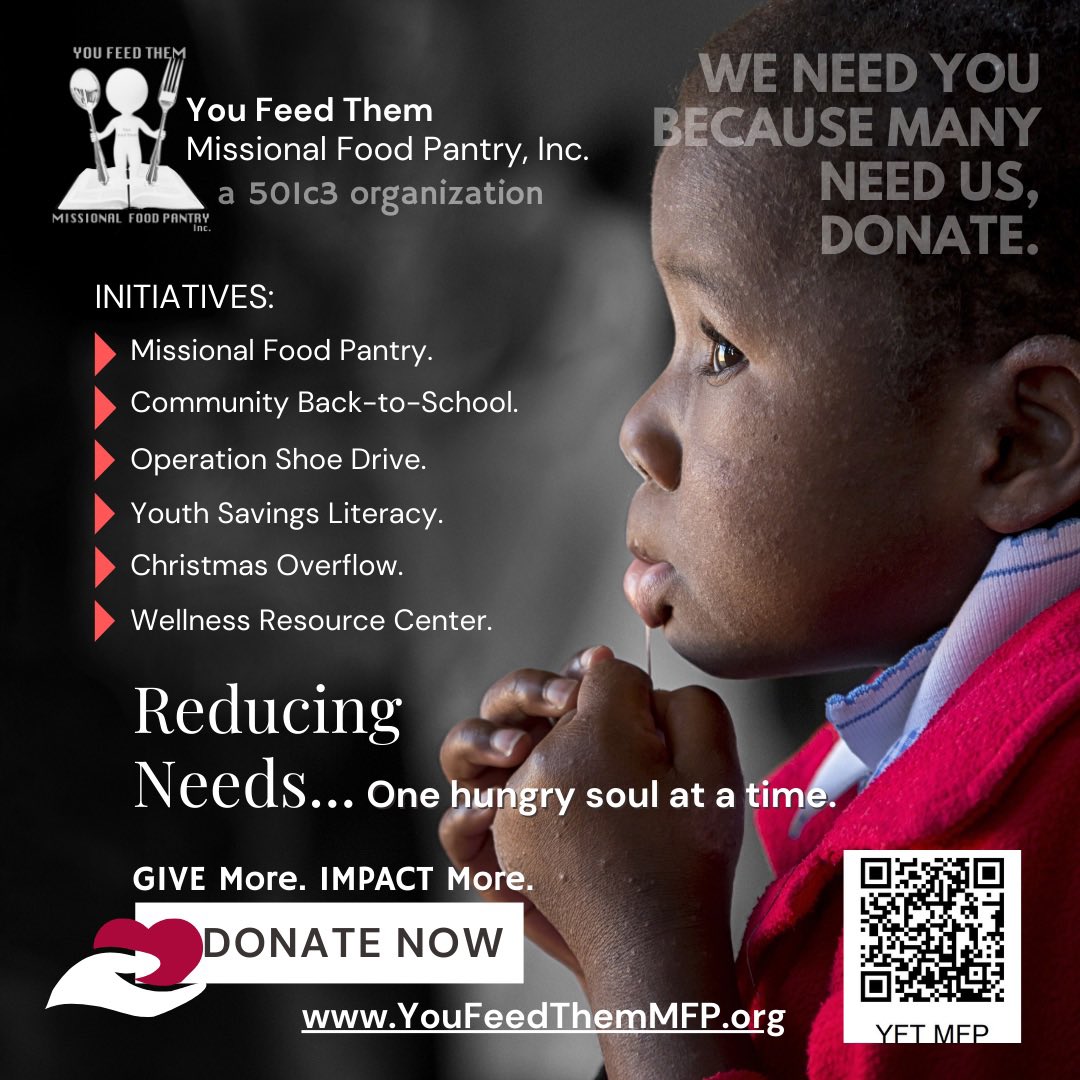 YouFeedThemMFP's tweet photo. Weโre celebrating seven years of impacting thousands of lives through Missional service to the community this month! ๐๐พ๐๐พ๐๐พ
#YouFeedThem #Year7 #YFTMFP #MissionalFoodPantry #Initiatives #DonationsWelcomed #SevenYears https://t.co/kjDwVEEzct