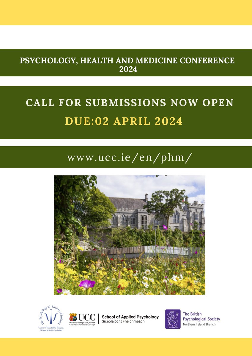 PSI_DHP's tweet photo. Psychology, Health &amp; medicine Conference 2024 now open for submissions!  https://t.co/X8yXbQorFt
Details at https://t.co/UeL4kEM194 https://t.co/gkx6FfOgLa