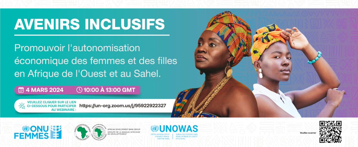 📢🌍 Aujourd'hui à 10h GMT, participez à une session cruciale sur l'autonomisation économique des femmes en Afrique de l'Ouest et au Sahel! 
Votre voix est importante ! 
👉🏽forms.gle/QMns7DLRiAp9Js…
#InclusionÉconomique #AutonomisationDesFemmes