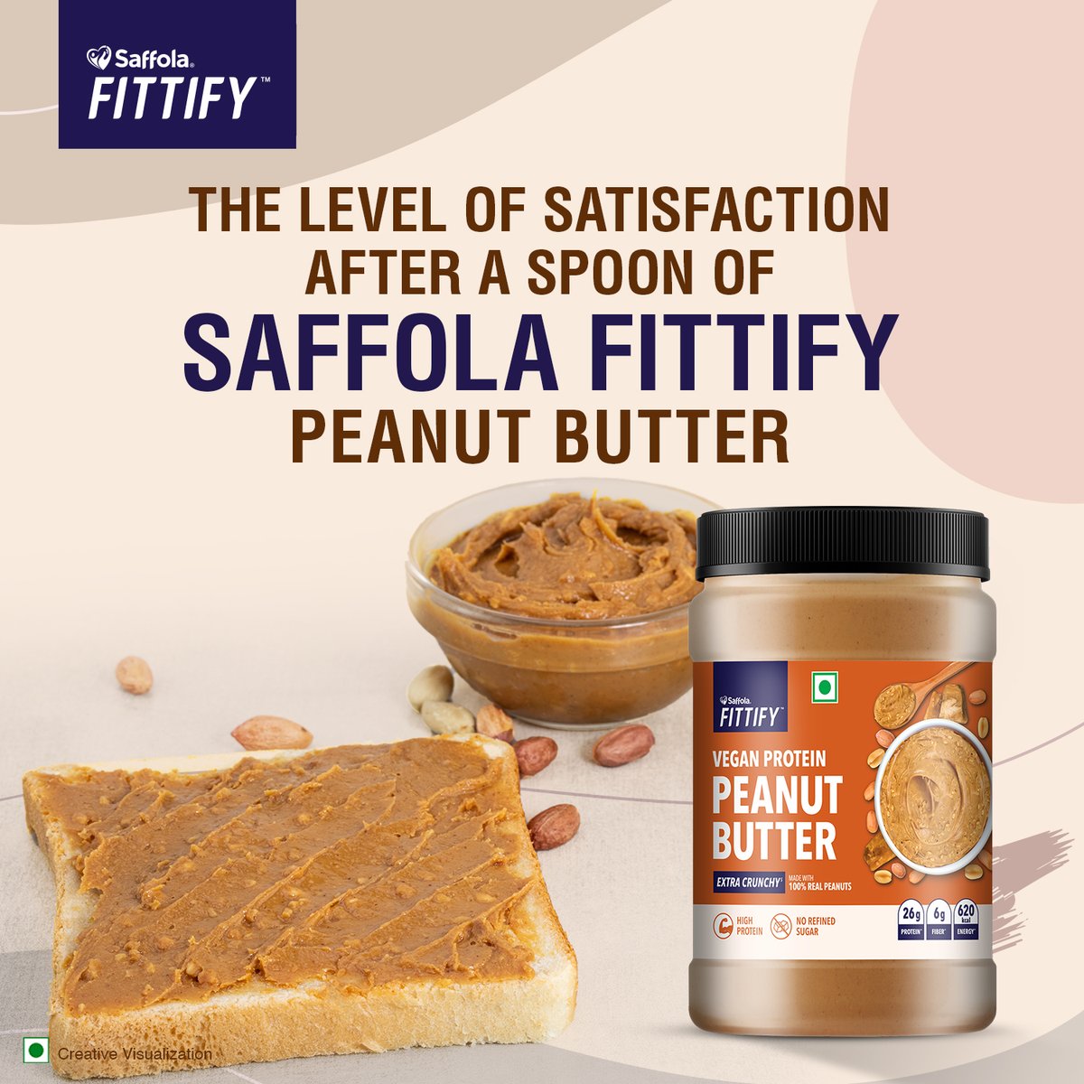 SaffolaFittify's tweet photo. Taste speaks louder than words.
If you don’t believe us, then try a spoonful of Saffola FITTIFY Peanut Butter.
#saffolafittify #peanutbutter https://t.co/ED06hkGzv7