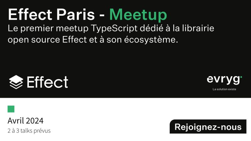 🇫🇷 Excited to announce the launch of the Effect Paris Meetup for French speakers – organized by the @EvrygDotCom team, @jbmusso & @c9antoine. 🙌 🗓️ First meetup is scheduled in April – join the group below to stay updated! meetup.com/fr-FR/effect-p…
