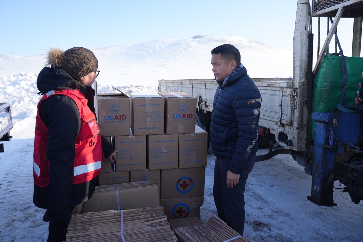 The U.S. has been following developments of the recent dzud - Mongolia’s worst weather related disaster in over a decade. I announced to PM Oyun-Erdene today that @USAID is releasing an additional $700,000 (MNT 2.3 billion) to support 2000 more households affected by the dzud.