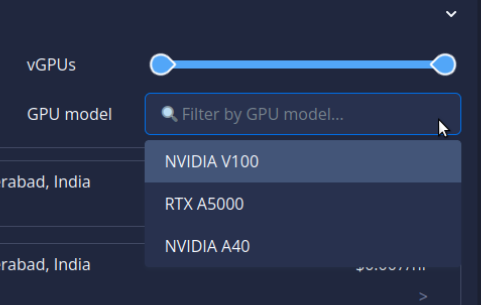 SherhanEth's tweet image. Another update to the @CUDOS_  Intercloud🔥

GPU filters are now available in #Intercloud! Use them to easily find the most suitable #VM for your #AI needs .

CUDOS listens to its users and continues to improve its platform for a better user experience!
