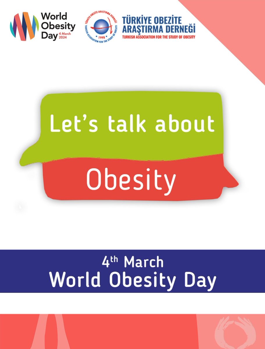 BFulyaCalikoglu's tweet photo. Let's talk about #obesity 
#WorldObesityDay 
Turkish Association for the Study of Obesity 
@EASOobesity 
@DrVolkanYumuk https://t.co/VtuecAXbCg