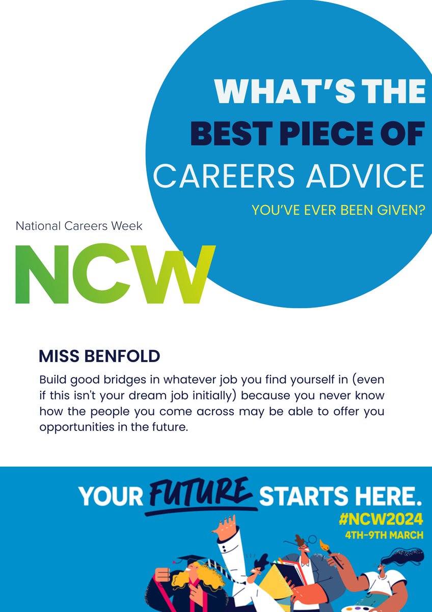 Ripley St Thomas CE Academy (@ripleystthomas) on Twitter photo It's #NationalCareersWeek and our Sixth Form Tutor Team have been getting involved by thinking about the best careers advice they've ever been given! Words of wisdom from Miss Benfold below! #NCW2024
<a href="/thesixthform/">The Sixth Form at Ripley St Thomas</a> It's #NationalCareersWeek and our Sixth Form Tutor Team have been getting involved by thinking about the best careers advice they've ever been given! Words of wisdom from Miss Benfold below! #NCW2024
<a href="/thesixthform/">The Sixth Form at Ripley St Thomas</a>