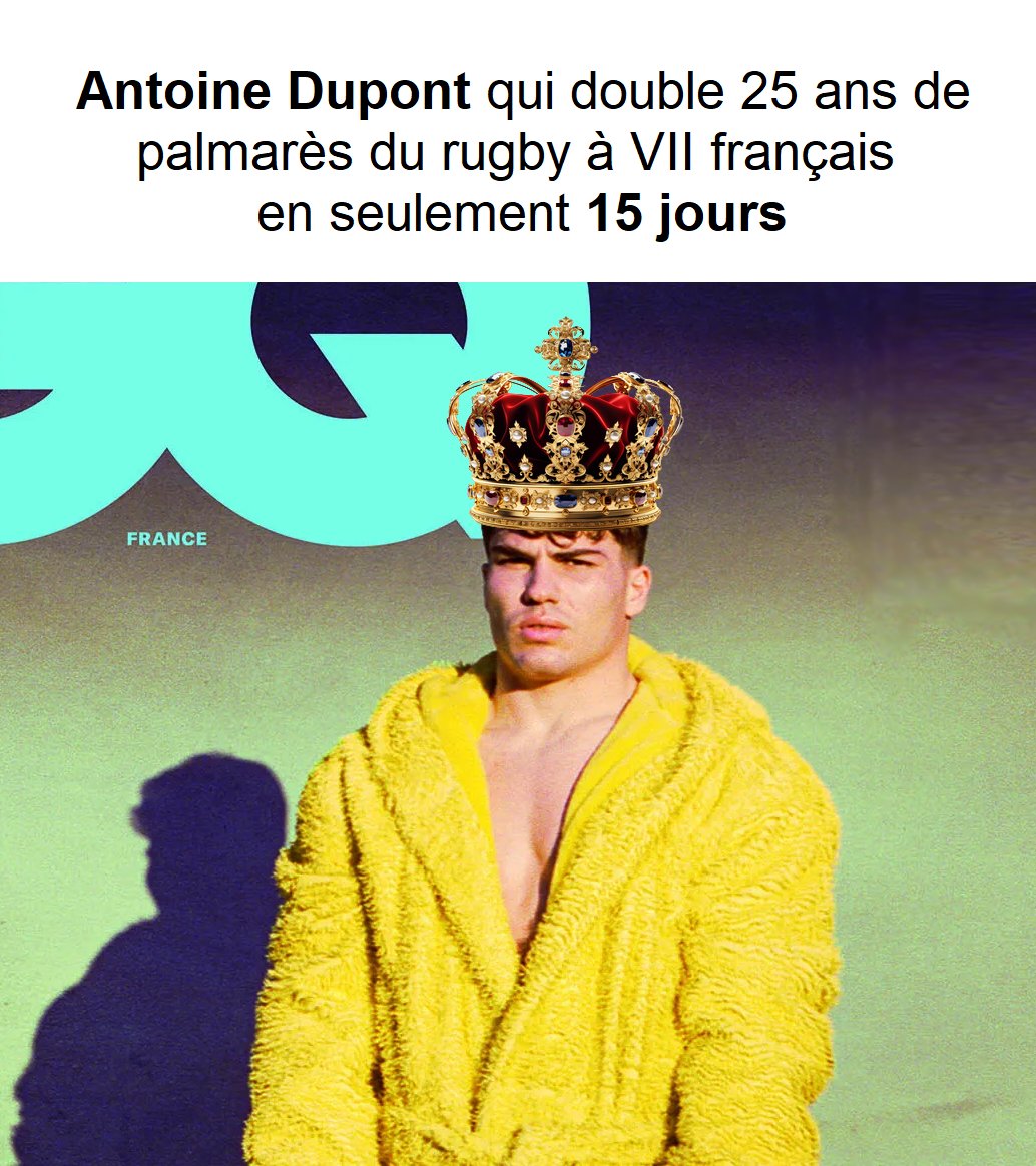 Son Altesse Royale Antoine Dupont, 1er du nom

#France7 #HSBCSVNSLAX