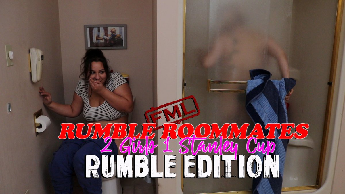 Watch the all new "Rumble Roommates in 2 Girls 1 Stanley Cup" RUMBLE EXCLUSIVE EDITION. A much safer, yet still not safe for YouTube edition. 
Follow us and watch for free!  rumble.com/register/Noteb…
#FML #Toiletgirl #Girlfights #Girlfighting #WWE #wrestling #AdultComedy #Rumble