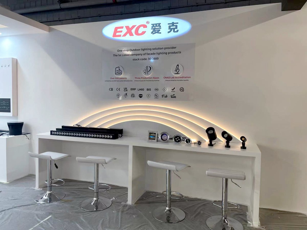exc_led's tweet photo. ⛳  EXC booth. Second day in Light + Building!

Are you in Frankfurt at Light + Building?
Visit us in Hall 10.1,F85 at the EXC booth and discover our latest lighting solutions.

#lightbuilding #lightexhibition #lightingfair #outdoorlighting #ledlightingsolutions #EXC https://t.co/FIaWciGLye