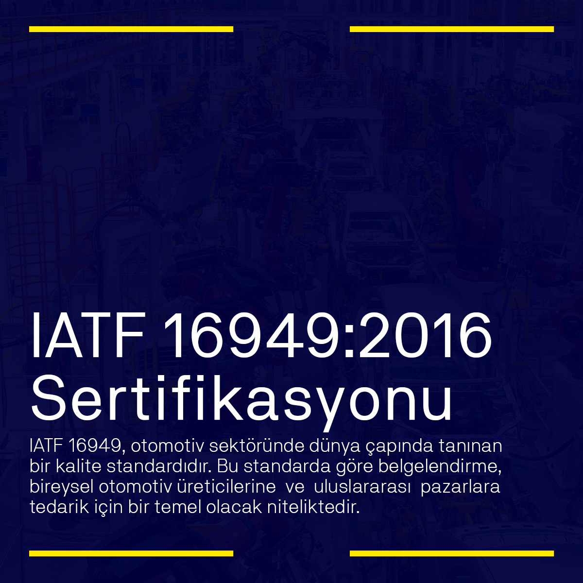 TUVTurkey's tweet photo. Firmanızın sürekli gelişimine katkı sağlayacak olan IATF 16949 gibi uluslararası anlamda kabul görmüş bir belgeye sahip olup sektörünüzdeki tüm standartlara uygun olarak üretim süreçlerinizi yönetebilmek için bizimle iletişime geçebilirsiniz.

#ıatf  #tüvnord #IATF16949 https://t.co/nFAP0MsE1c
