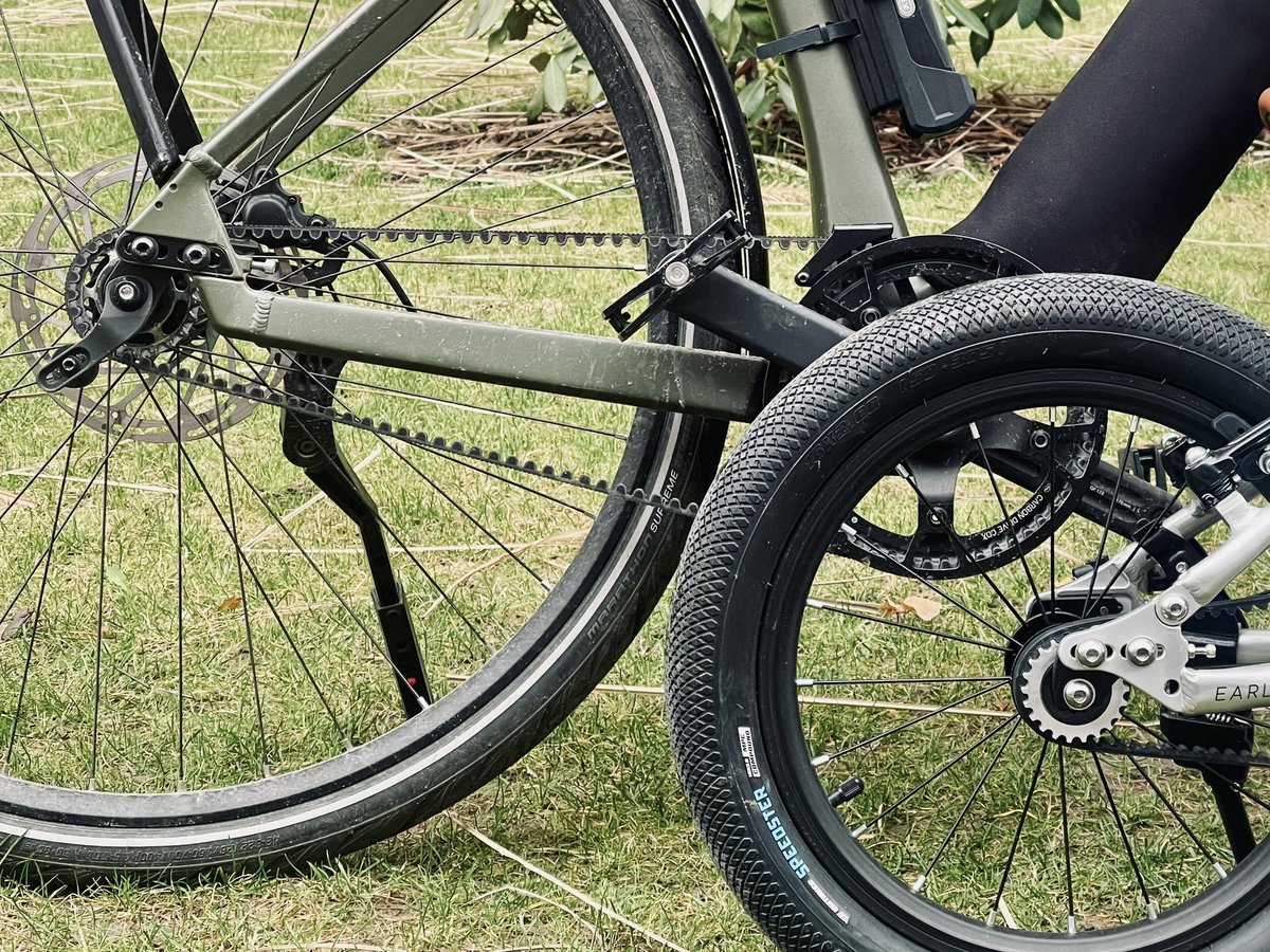 bikewithkids's tweet image. Dzień dobry, jaki syn, taki tata. 
#team #singlespeed #beltdrive
@earlyriderbikes @riesemuller