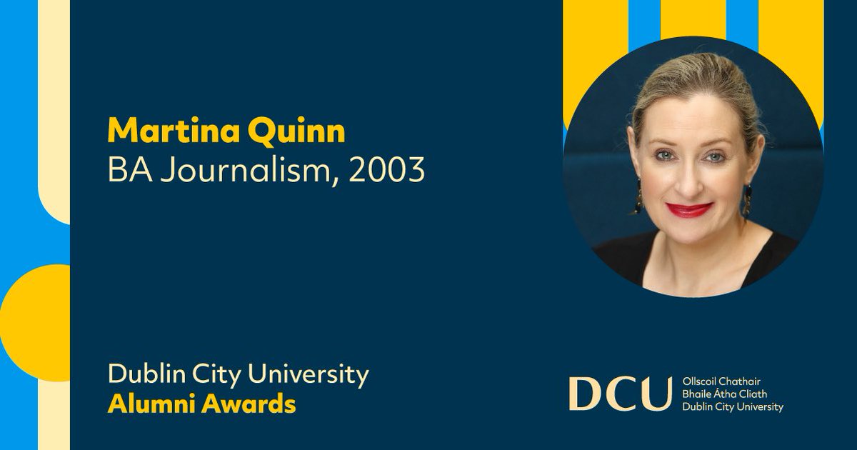 #DCUAlumniAwards Profile: Martina Quinn @MartinaPQuinn is the Founder and Managing Director of Alice @helloalicepr, an award-winning public relations agency. #DCUAlumniAwards