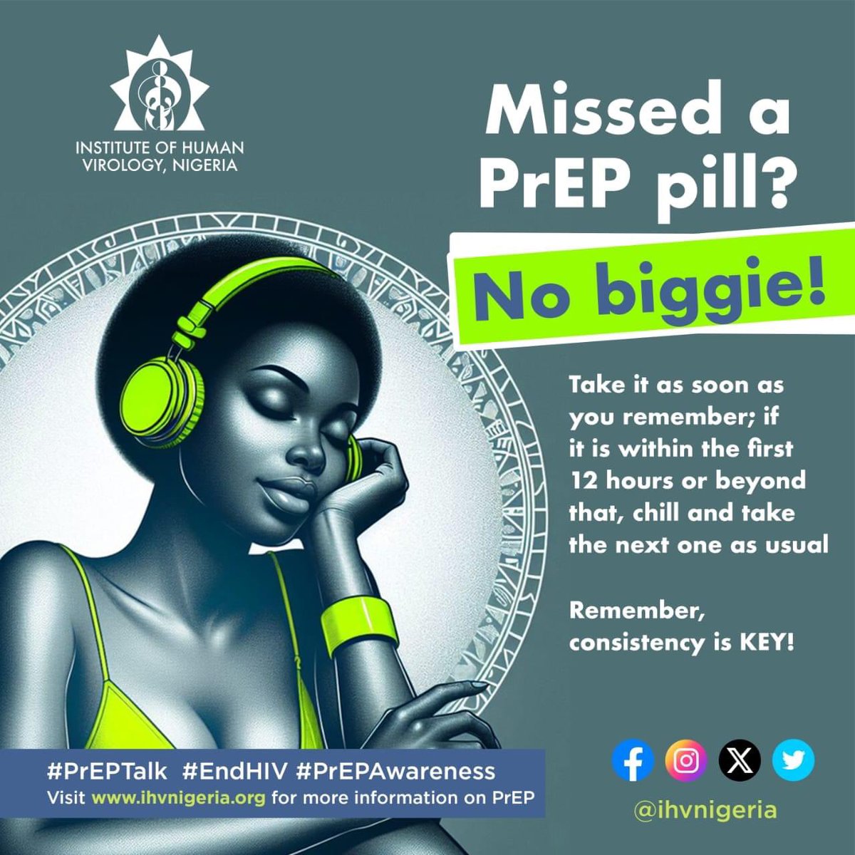 Be in control with PrEP
Shakara no dey work for HIV o!
Pre-exposure Prophylaxis (PrEP) is for everyone who wants to take control of their sexual health journey!