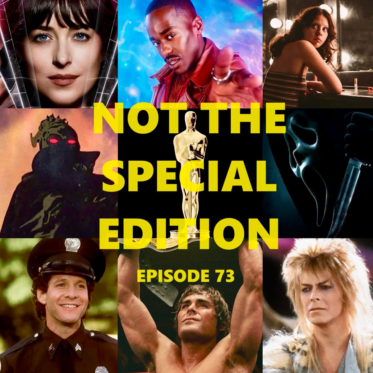 NotSpecialPod's tweet image. Episode 73! What Oscar would you invent and who would win it? Plus recently seen inc. Ti West's X, Madame Web, and The Iron Claw. #TiWest #MadameWeb #TheIronClaw Plus an Oscar themed quiz, get it here: notthespecialedition.blogspot.com/2024/03/episod…