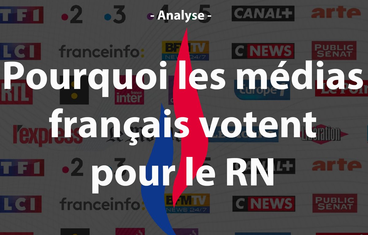 POURQUOI LES MÉDIAS FRANÇAIS VOTENT POUR LE RN ? - En discutant avec différents journalistes européens (allemands, espagnols, polonais), on constate le fossé existant entre leur regard sur la France et ce que les médias français donnent à voir de notre pays. La bonne résistance…