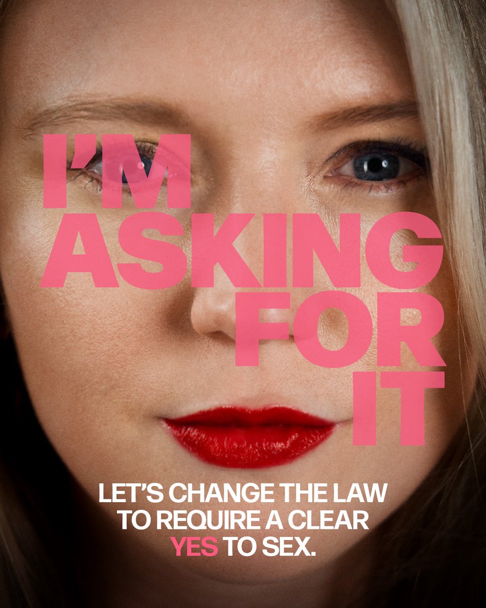 DrProudman's tweet image. I am so excited to unveil our new campaign, in partnership with creative agency @CPB_LDN and @EmAtack 

I’m Asking For It: Let’s change the law to require a clear yes to sex. Find out more affirmativeconsent.uk 

Right to Equality is campaigning to update the UK’s law on…