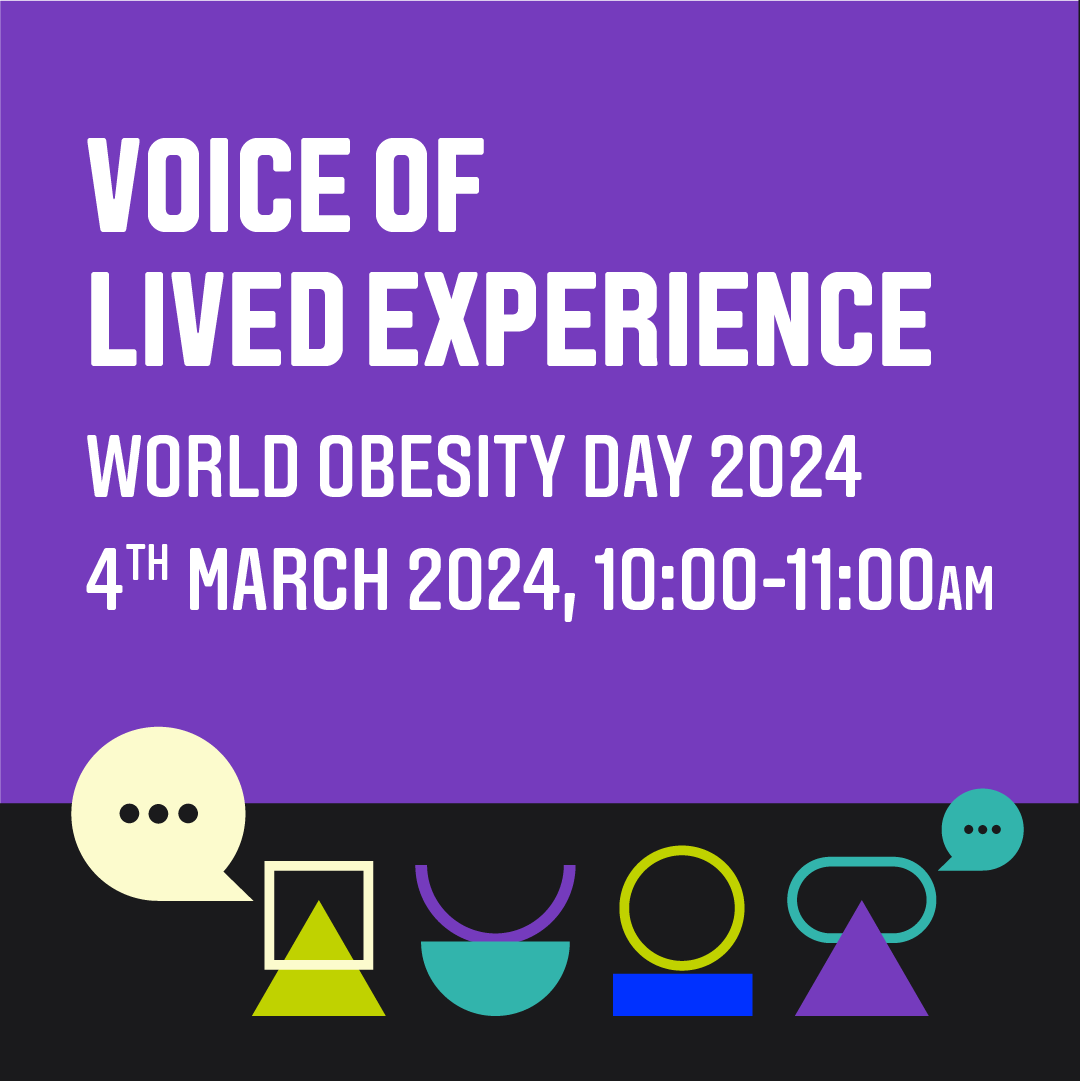 Our #WorldObesityDay event today at 10am! Hear first-hand from academics & #PPIE participants about how the voice of #livedexperience underpins & impacts #obesityresearch to #addressobesitytogether. Register now: bit.ly/OI_VoiceofLive… #WOD2024 #LBUObesityInstitute