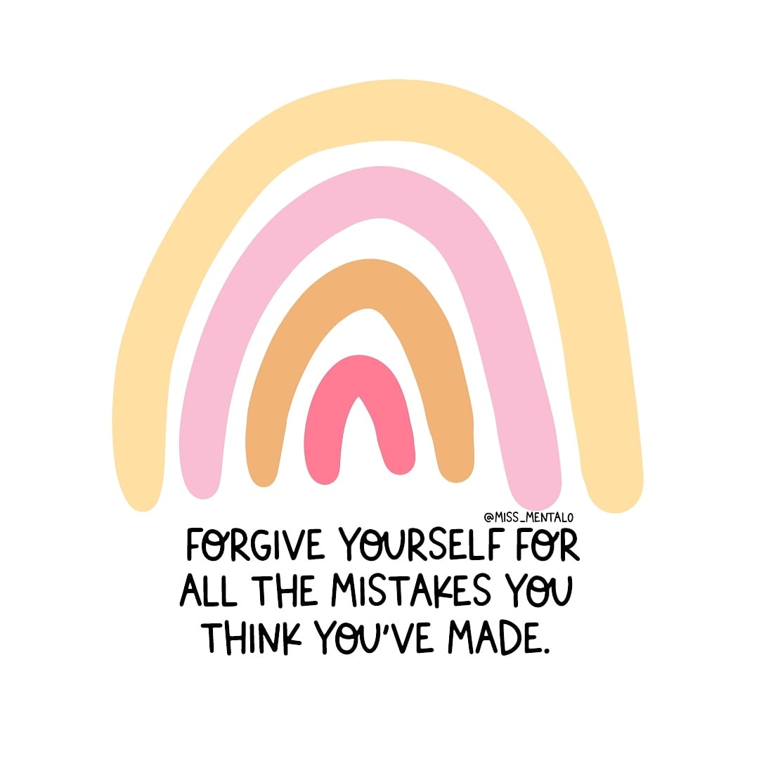 The feeling of failure or guilt can be  very haunting, but instead of trying to fight this feeling, try to accept or tolerate this feeling. It's the first step in coming to terms with the situation, from there you can challenge your thoughts or work to forgiveness💜