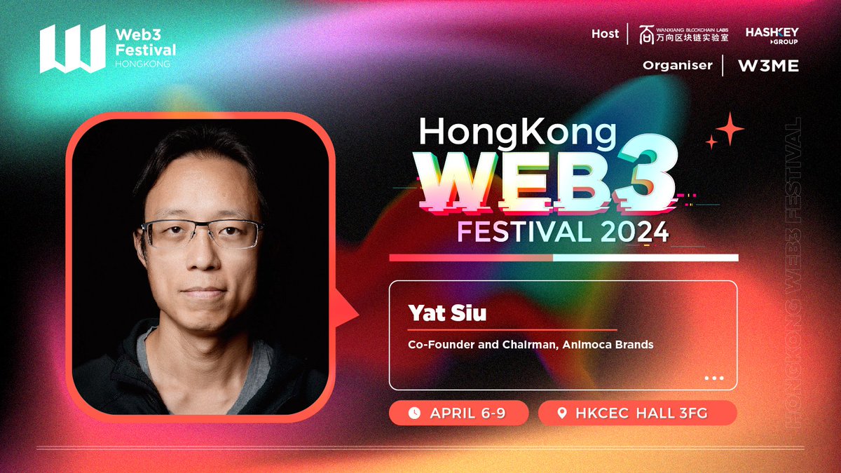 We are honored to announce @ysiu as one of our esteemed speakers!

Yat Siu is the co-founder and executive chairman of @animocabrands, a global leader in #blockchain and #gaming with the goal to provide property rights for #virtualassets.

Join us to hear from Yat and other