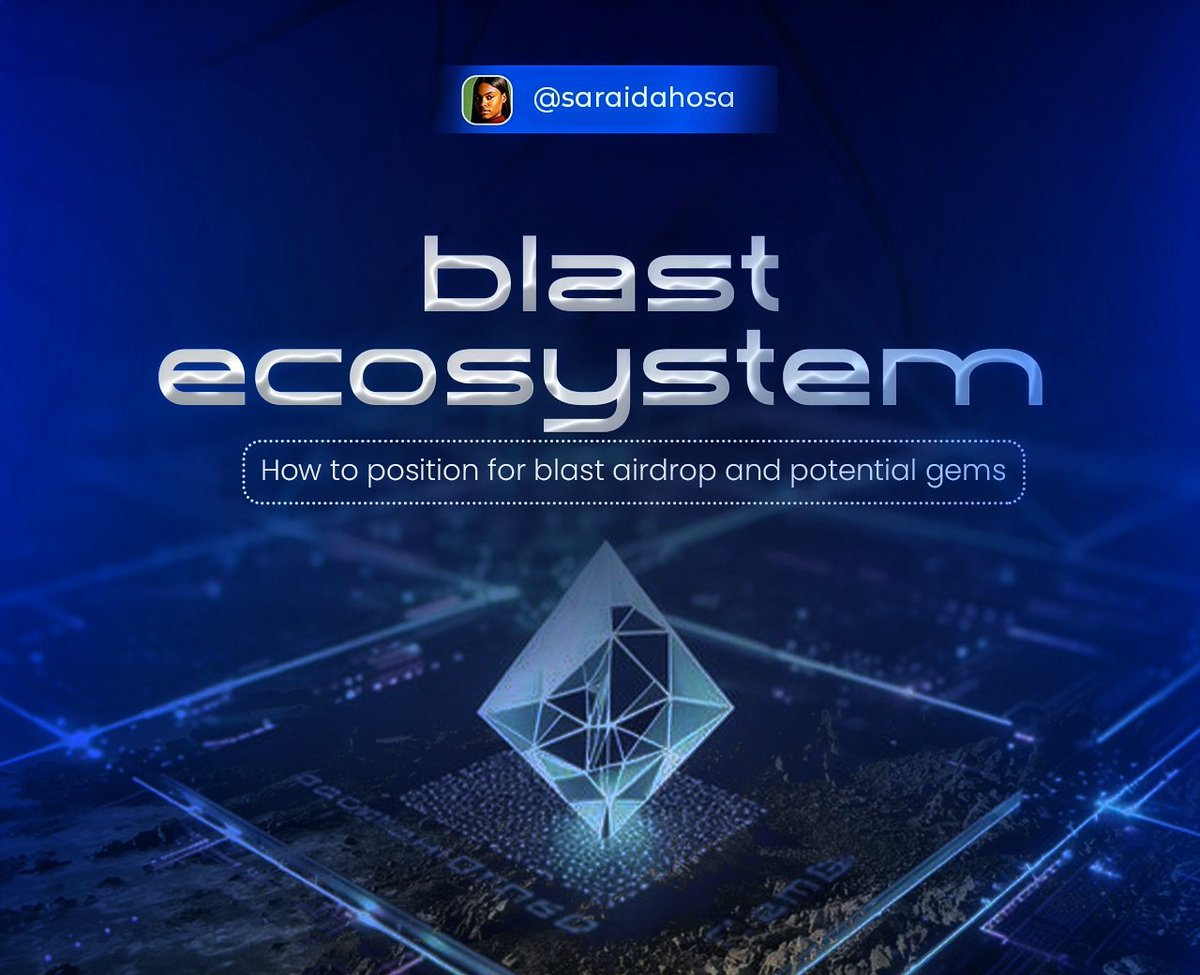 The next-gen L2 rollup is here - meet @Blast_L2!

Blast is already on the mainnet, and its TVL is rising.

Let's take a deep dive into @blast_L2 and how to position for $Blast airdrops and potential gems ⬇️

A🧵🧵 RT 🪡