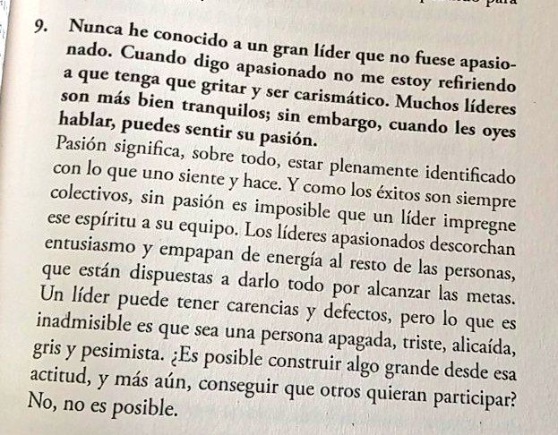 Liderazgo y pasión. Sin pasión no hay talento... 👌

👉 Pág. 349 del Volumen 1 de #AprendiendoDeLosMejores

👉 Más aquí: amzn.to/3FfUqRJ