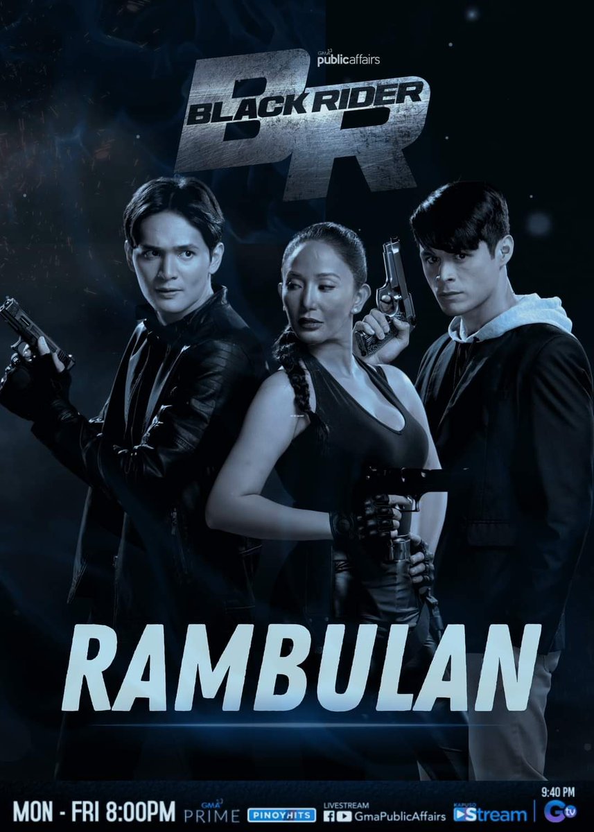 Maghaharap na sina Elias at Calvin! Makikigulo rin si Romana! Huwag palalampasin ang umaatikabong mga tagpo sa #BlackRiderRambulan ngayong Lunes, 8 PM sa GMA Prime, GMA Public Affairs' FB/YT livestream at 9:40 PM sa GTV. #BlackRiderRambulan