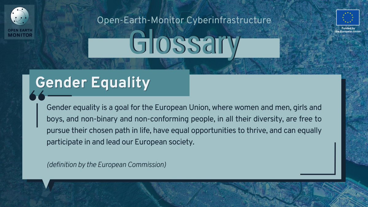 #OEMCGlossary What does #genderequality mean? 'Women and men[...]are free to pursue their chosen path in life, have equal opportunities to thrive, and can equally participate in and lead our EU society.' Find out more about #genderbalance in #decisonmaking 👇