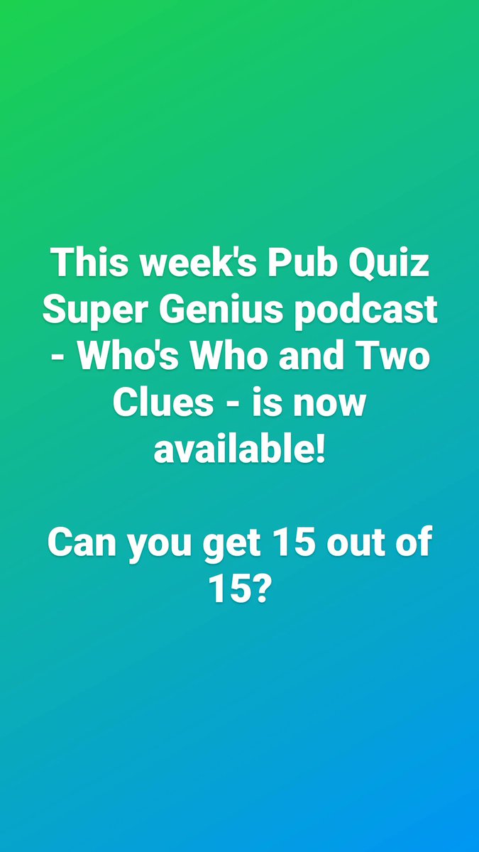 Pub Quiz Super Genius (@pubquizsg) on Twitter photo 