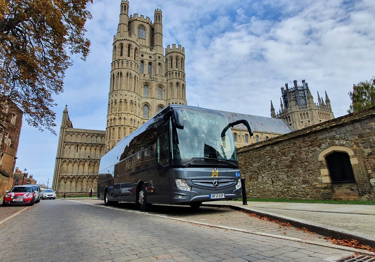 One of our 53-seat PSVAR Executive Coaches escaping London and visiting the fantastic Ely Cathedral in Cambridgeshire with a tour group. 

Planning a day trip within the UK? We can help! 

☎️ - 02089545444
📧 - admin@hearns-coaches.co.uk