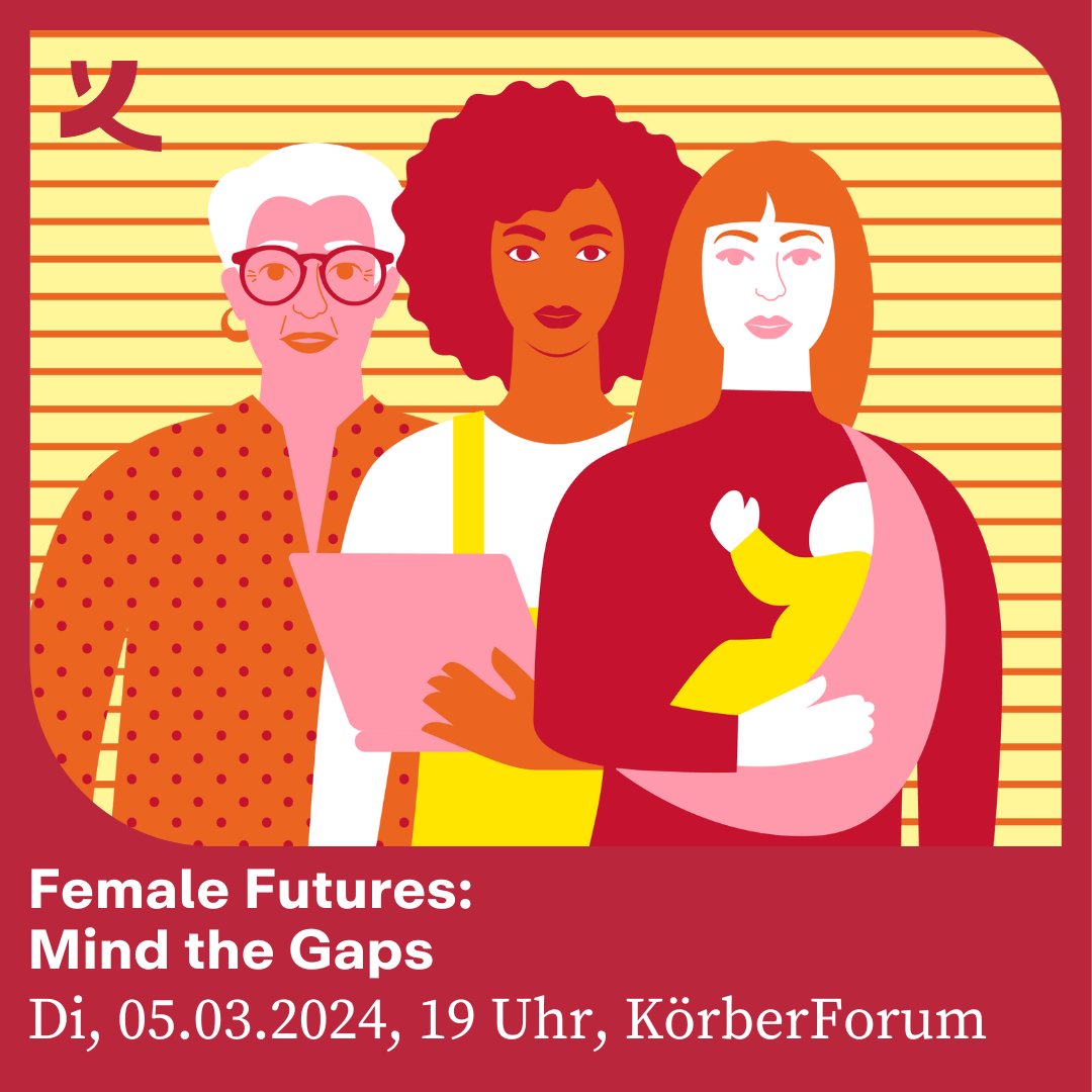 🙋‍♀️ Nicht verpassen! „Female Futures: Mind the Gaps“

📣 Im <a href="/KoerberForum/">KörberForum</a> diskutieren Sonja Eismann, Christina Boll, Francesca Schmidt und Laura Rauschnick über Ungleichheiten der Geschlechter.

❗ Livestream vormerken: 👉 koerber-stiftung.de/veranstaltunge…

🤝 <a href="/KoerberEdu/">Körber Edu</a> <a href="/KoerberScience/">KoerberScience</a>