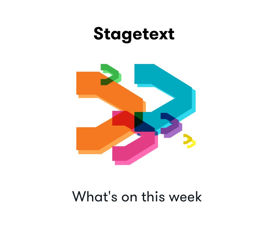 Stagetext's tweet photo. With so many captioned events occurring each week, the best place to check the latest subtitled shows or talks is on our website or by signing up to our bi-weekly newsletter. https://t.co/5ITJfdCf0C
#Access #Captions #Theatre #Talks #Tours #OnDemand https://t.co/USJr47iPIY
