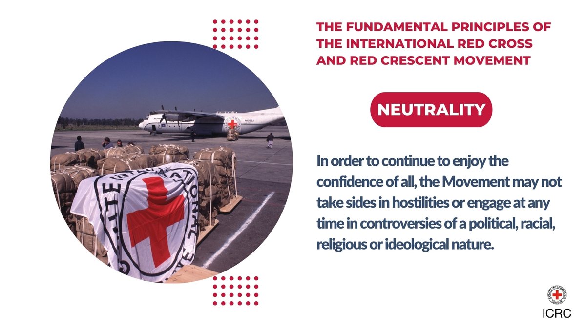 The fundamental principles of the #RedCross and #RedCrescent Movement ensure the humanitarian nature of the Movement’s work and enable it to provide effective, unbiased assistance to people in need.