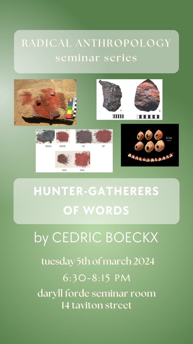 Join us tomorrow at 18:30 for a Radical Anthropology Seminar on ‘Hunter Gatherers of Words’ with Cedric Boeckx! Link to the seminar series: ow.ly/i0ns50QH3uo #radicalanthropology #seminar @radicalanthro