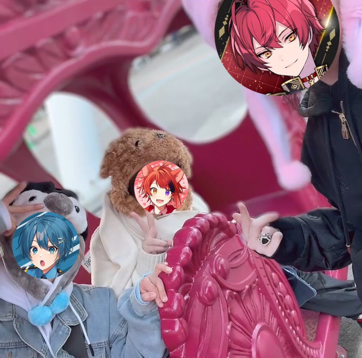 ばぁちとちぐちゃんと富士急行った！！！！！🗻✨️

初富士急！超楽しかったああああ🐶🐧🐰

ジェットコースターつよつよでした🥹
お化け屋敷はよわよわでした🥹

アニメ動画盛り上げようねーって話いっぱいして熱い会であった❤️‍🔥

また行きたい！！！！！！