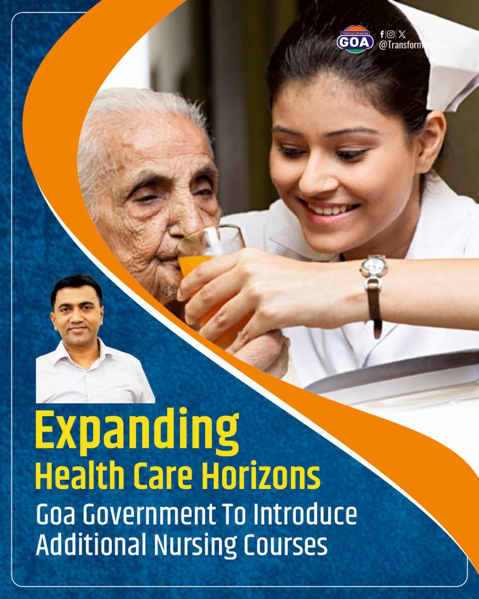Expanding Health Care Horizons 

Goa Government To Introduce Additional Nursing Courses 

#goa #GoaGovernment #TransformingGoa #facebookpost #bjym #bjymgoa #GoaHealthcare #NursingEducation #HealthcareExpansion #GoaGovernment #MedicalEducation #HealthcareHorizons