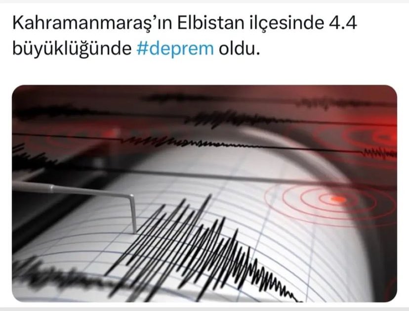 Kahramanmaraşın Elbistan ilçesinde 4.4 büyüklüğünde deprem oldu.
#Crypto #enflasyon #Galatasaray #psvfey #Russia #TaylorSwift #TaylorSwiftErasTourSG #Ukraine