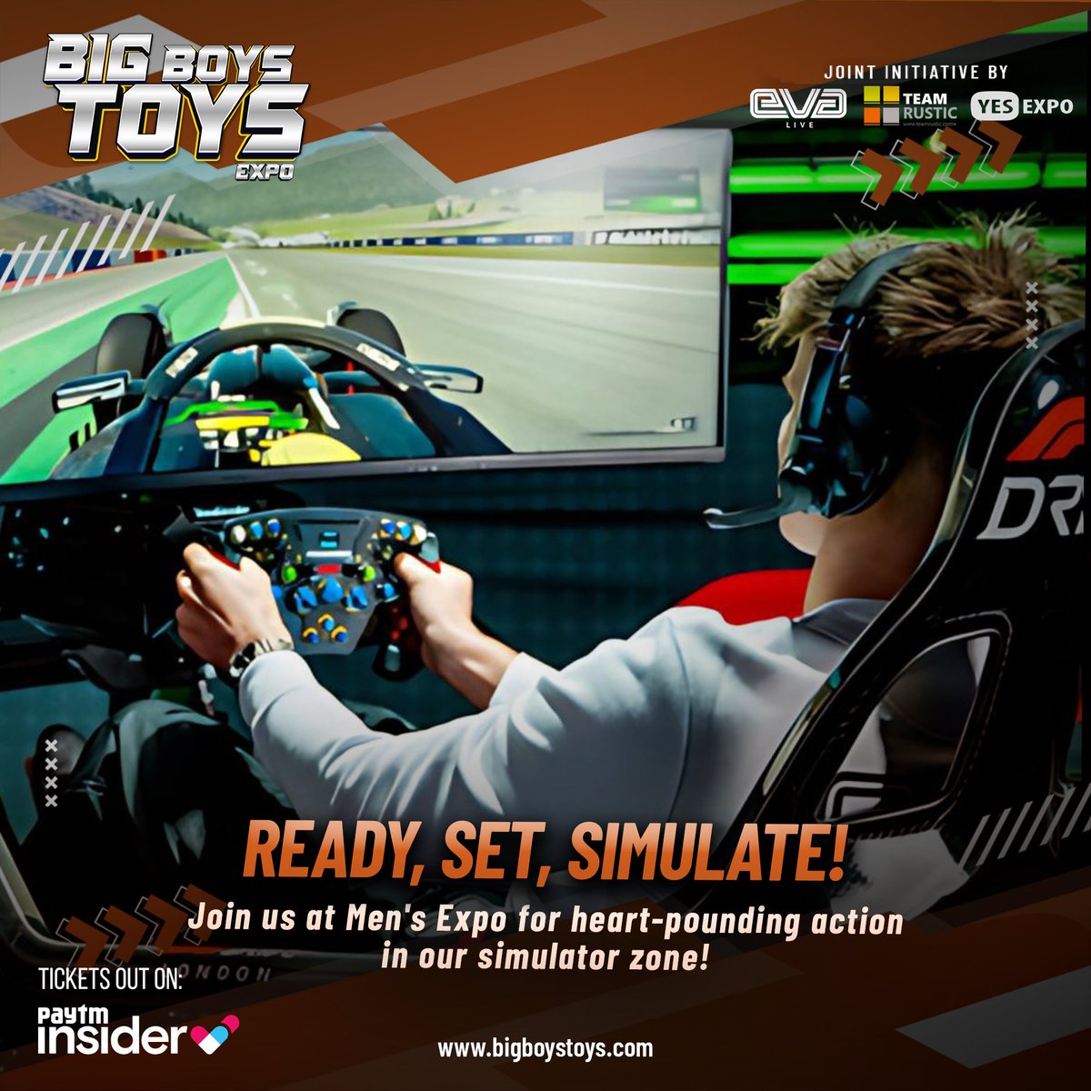 __BroTown__'s tweet photo. Get hands-on: Explore virtual rides and cutting-edge gadgets at the Men's Expo Simulator Zone.Join us for Big Boys Toys men's expo at Jio world conversation centre.

#bbt #bigboystoys #menstyle #men #luxury #luxurylifestyle #life #living #mensfashion #vr #innovation #luxurylife https://t.co/4CvTYIueaD