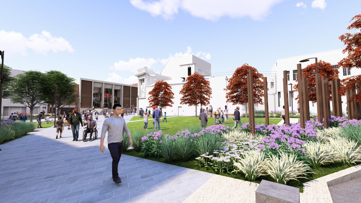 Walsall town centre like you’ve never seen it before! 🤩 The Connected Gateway scheme goes beyond Saddler's Centre and station improvements, transforming Park Street for a more connected and visually appealing public transport gateway to the town centre. ⬇️ #WalsallRegen