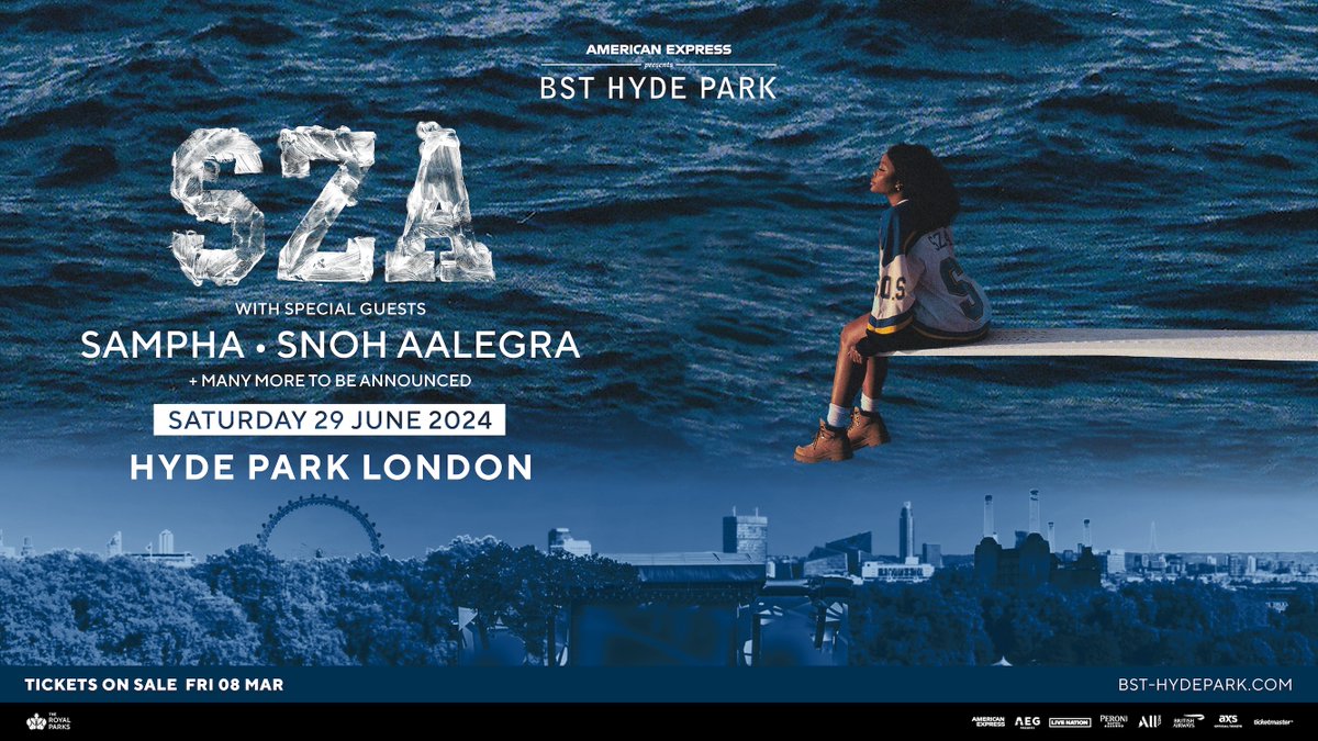 What a way to start a Monday! @sza has been announced as a headliner for @BSTHydePark, with special guests @sampha @snohaalegra...