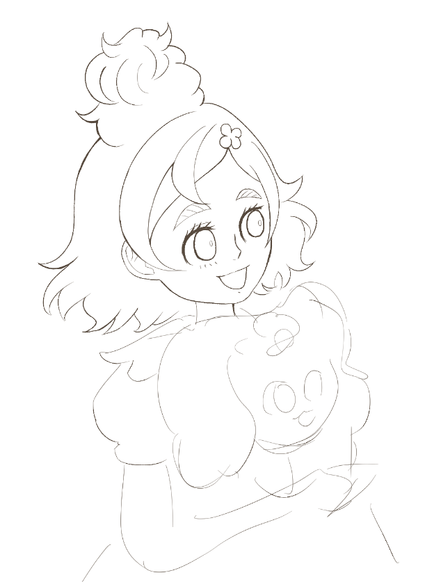 描いてます
パフちゃ…ラフちゃん! 