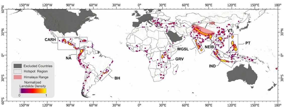 In our new open access paper, published in Natural Hazards (Fidan et al 2024), we seek to further understand global patterns of fatal landslides. There are interesting basic differences in the settings of "natural" and anthropogenic landslides:- eos.org/thelandslidebl…