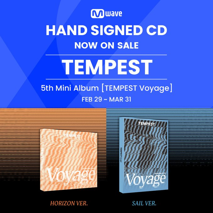 littletwinseoul's tweet photo. [PH GO 🇵🇭] WTS LFB PASABUY

MWAVE SIGNED TEMPEST -  5th Mini Album [TEMPEST Voyage] All Members Sign

Random ver: 1835 + isf&amp;lsf
2-CD SET: 3450+ isf&amp;lsf
🗓 DOP: 03/29
📍ETA: NORMAL
✏ Order Form: https://t.co/8pGtW08vnH

#TEMPTEST #LTSPHAlbum
🔖ph group order signed album https://t.co/IwSWYrb9X8