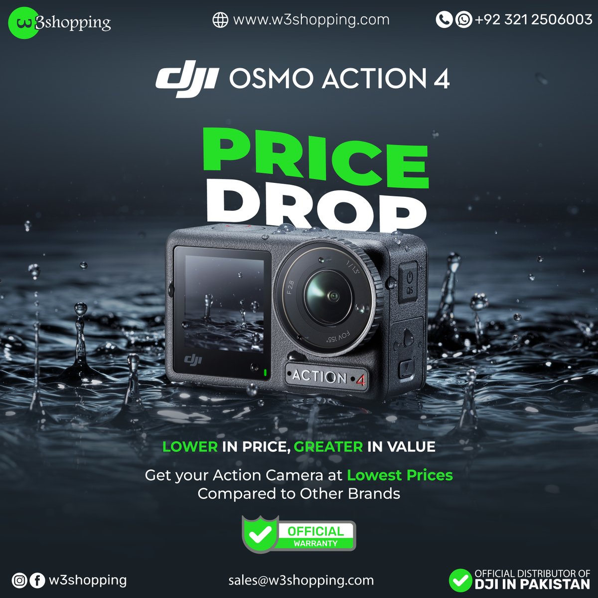 📸 Prices Drop! 📸
Capture every moment with the DJI Osmo Action 4! 🌟
Get yours now at the lowest prices compared to other brands. 🎉

#PricesDrop #DJI #OsmoAction4 #ActionCamera #LowestPrices #GreatValue #CaptureEveryMoment #Photography #Adventure #LimitedOffer #WhatsApp