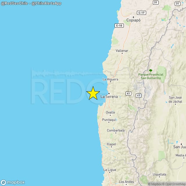 PRELIMINAR ⚠️ | Sismo de magnitud 4.7 (Mw) ocurrió a las 06:13:04 horas de hoy, lunes 04 de marzo del 2024, a 55 km al noroeste de #Tongoy (región de #Coquimbo), a una profundidad de 30 kilómetros (Fuente: #CSN).