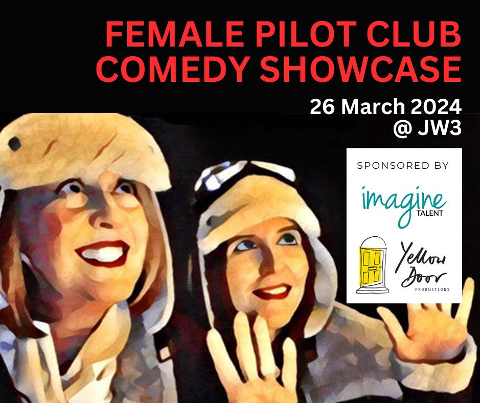 Have you got your tickets yet?! Come & join us at the showcase on 26th March @jw3london to see the fabulous & funny work of comedy writers Sarah Campbell & Luna Al kaisy 🥳 A big thank you to our event sponsors @yellowdoorprods & @imagine_talent 🙏 jw3.org.uk/whats-on/femal…