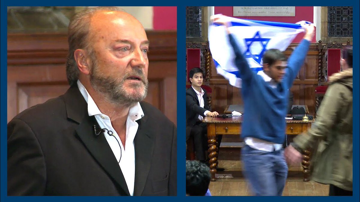 Just fancy that! The Zionist flagshagger who disrupted @georgegalloway at the Oxford Union is an acolyte of Lord Baloney, John Mann. According to the Jewish Chronicle Hunter is also a chum of Netanyahu’s genocide apologist Eylon Levy. It’s a small club and you’re not in it.