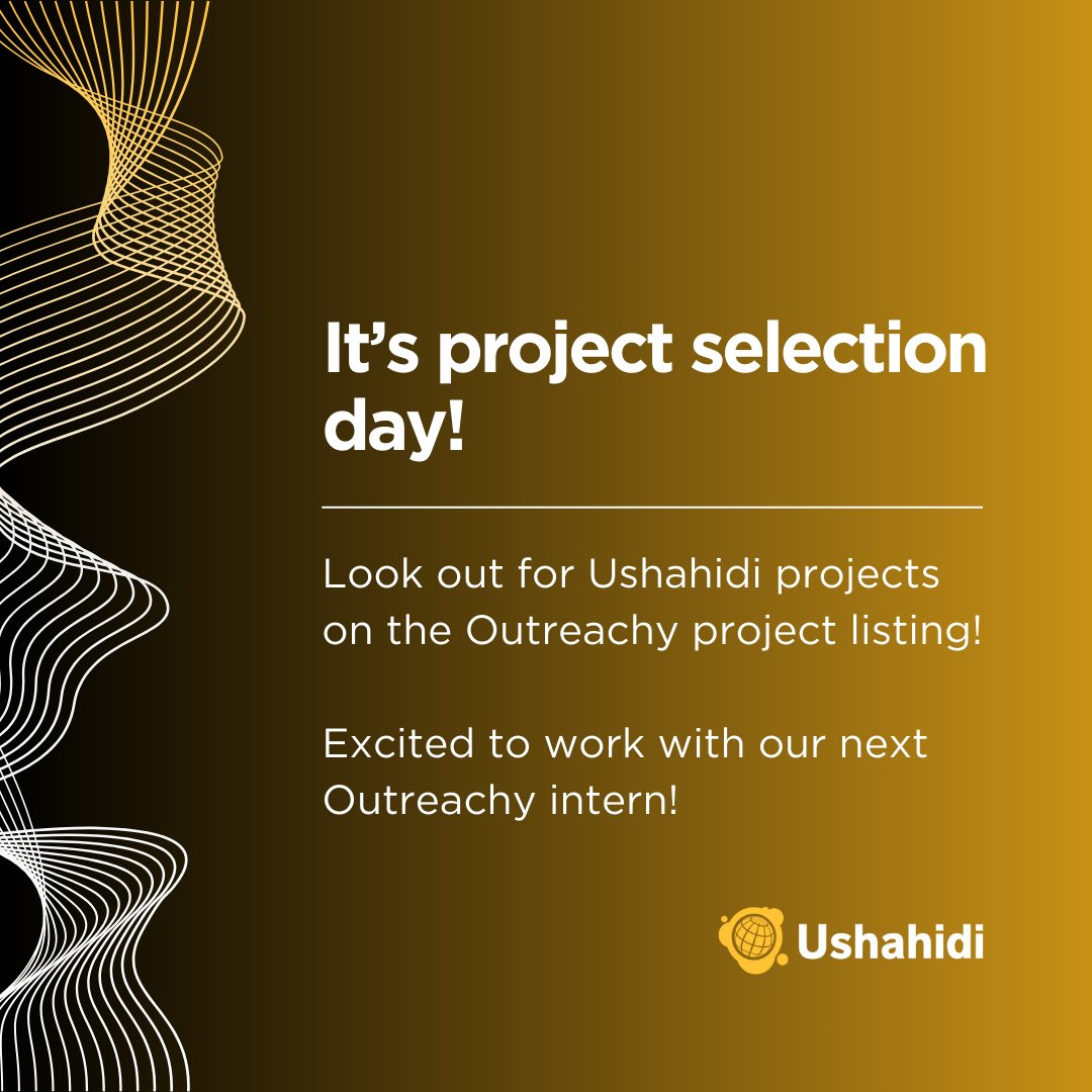 Happy Project Selection Day, @Outreachy May 2024 interns! Keep an eye out for Ushahidi projects as you embark on this exciting journey. We're excited to collaborate with you soon!

#Ushahidi #DiversityInTech #TechInclusion #Collaboration #ImpactfulWork #internship