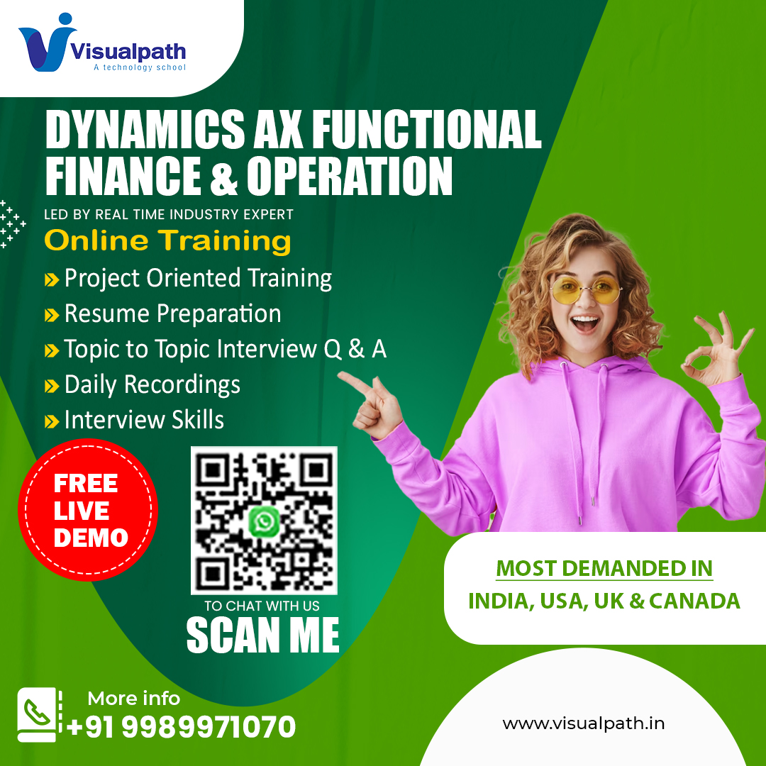ranjith835's tweet image. Complete your D365 Finance Online Training from one of the best training institutes in India, Call +91-9989971070.
Visit visualpath.in/dynamics-d365-…
WhatsApp: whatsapp.com/catalog/919989…
Blog:…nceandoperationstraining.blogspot.com
#axfunctional #D365 #axfunctionald365 #finance #functional #Dynamics365