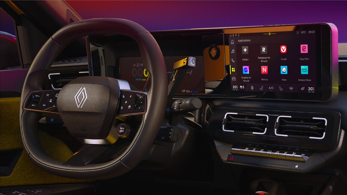 renault_esp's tweet photo. #Renault5 #ETech 100% #eléctrico / presentación oficial
#INTER5CTIVE – la tecnología de Renaut 5, mostrada aquí en negro brillante, incluye ChatGPT y reno, el avatar oficial de Renault y tu compañero de viaje. https://t.co/STz57oapvi