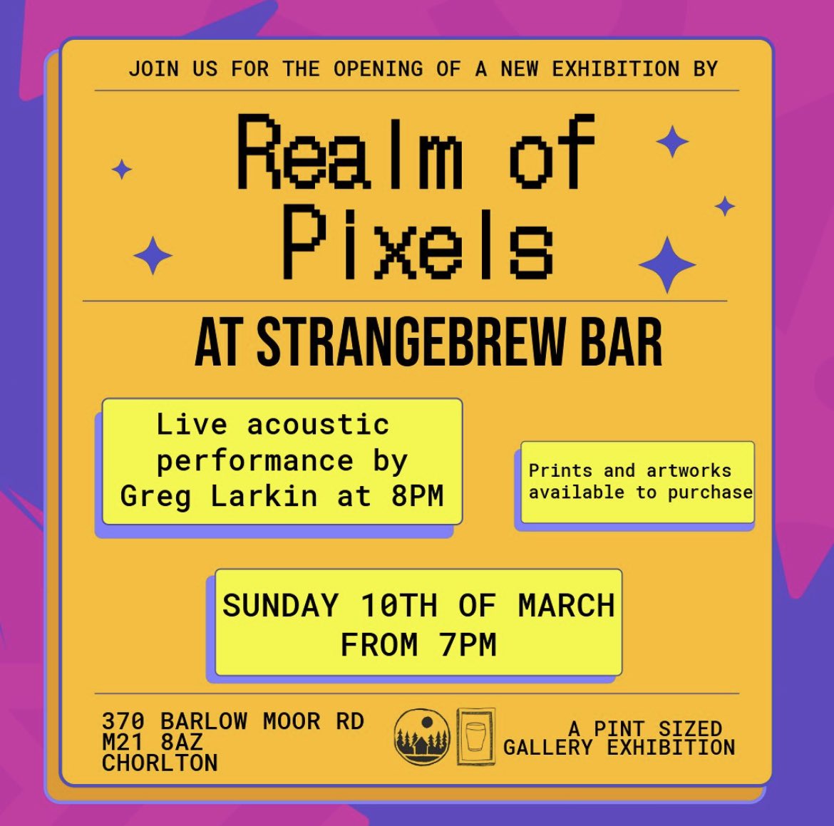 Pop over to <a href="/StrangeBrewBar/">Strange Brew</a> on Sunday to see my collage pieces on display &amp; acoustic performance by Greg Larkin.