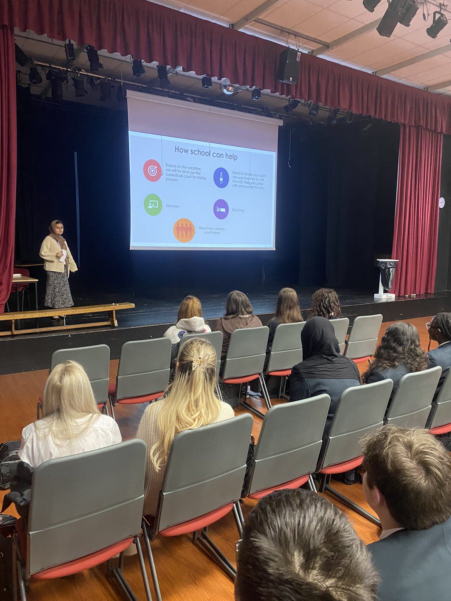 MrJackLiamSmith's tweet photo. Thank you to @_missbegum and some of our lovely Y10s who presented an assembly this morning to Y11 on the origins of Ramadan, as well as the practical implications for all who are celebrating. Be curious and be respectful 👍👍 https://t.co/vB6lPOx3mT